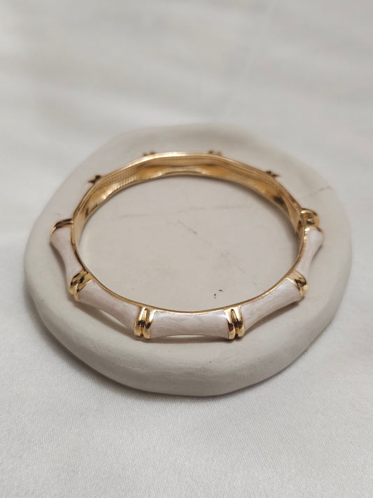 EMAYE GOLD KREM BİLEZİK