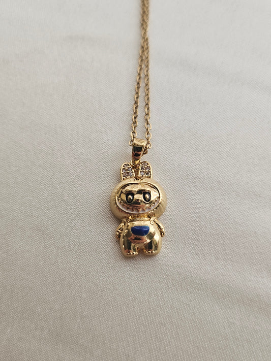 Labubu Gold Çelik Kolye