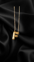 Lune Letter F Steel Necklace