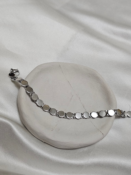 Çelik Çember Bileklik Silver